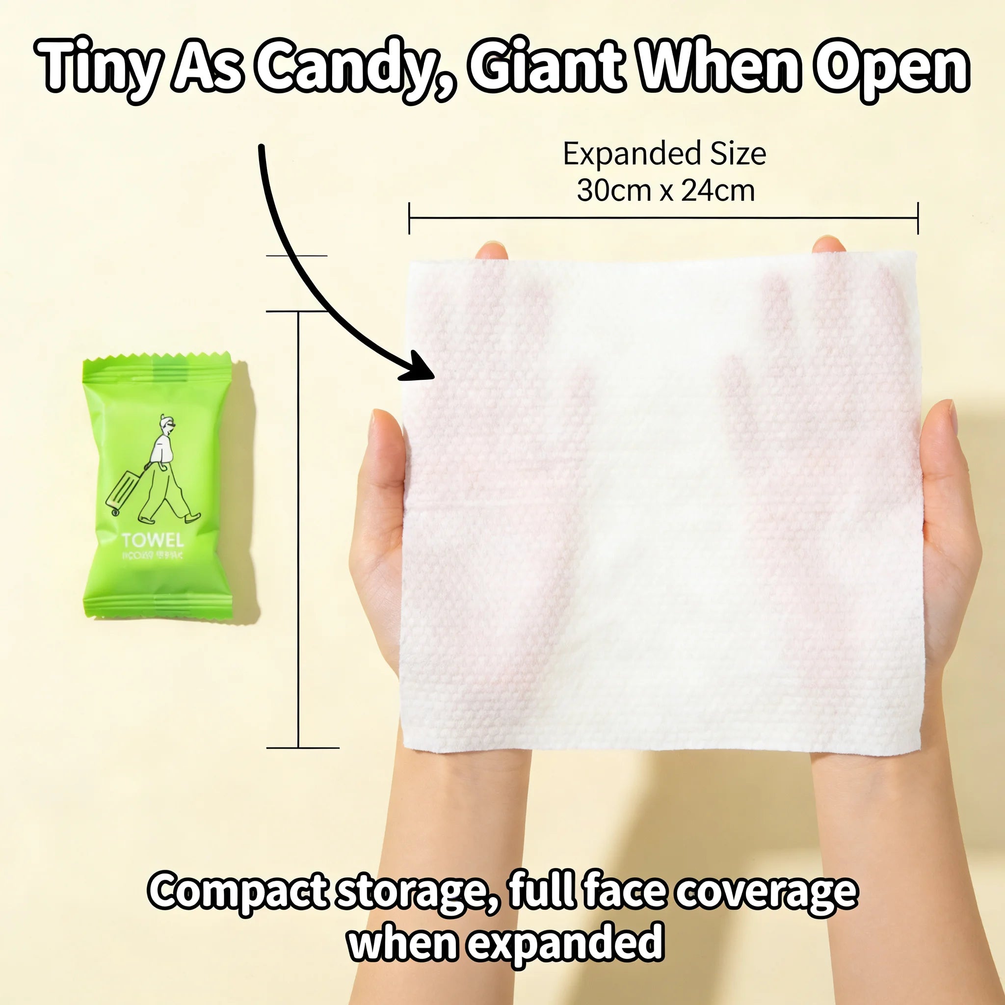 Compressed Candy Travel Towel Disposable