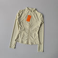 Women's Slim Fit Breathable Nylon Sports Jacket with Zipper