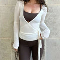 Women Cross Wrap Yoga Shirts