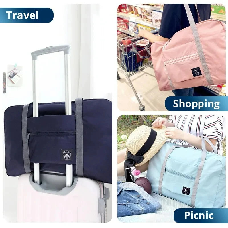2 Pack Foldable Travel Duffel Bag